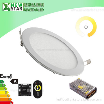 12W Round Dual White LED Panel Lights
